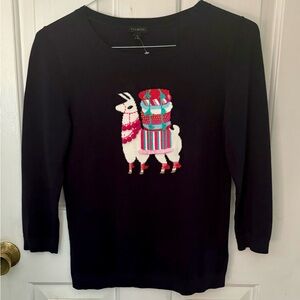 Light weight llama sweater new without tags!!